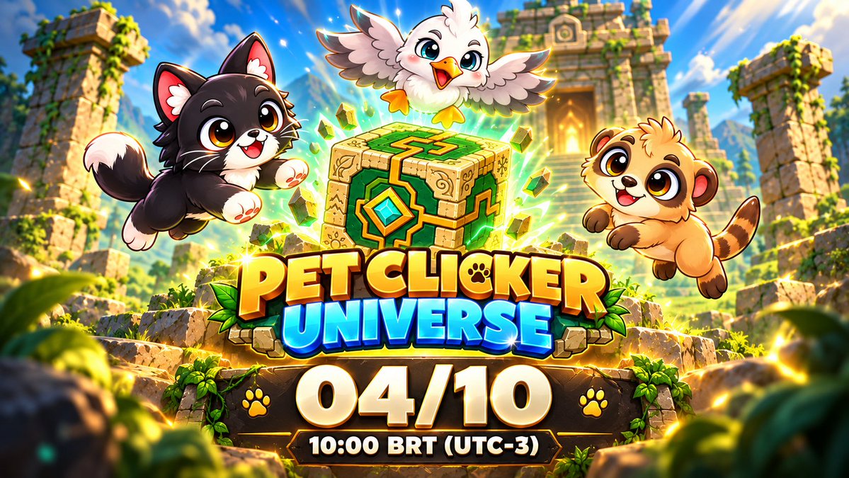 MusckaGames's tweet photo. 🐾 Pet Clicker Universe chega em 04/10 às 10:00 BRT (UTC-3)! ✨
Adicione aos favoritos e clique em “Notificar” para não perder o lançamento! 🎮
https://t.co/3lLFRHXqKP
#Roblox #RobloxGames #PetClickerUniverse https://t.co/Ht8OqjHGYo