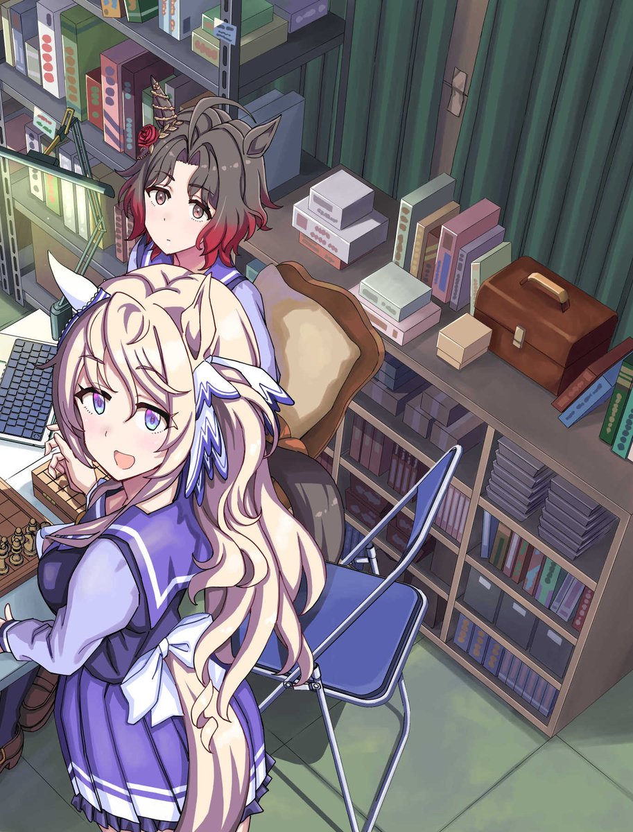 yuuki_tom0HNNJ's tweet photo. ゲーム部の人々　#ウマ娘 https://t.co/txsMiPrD8T