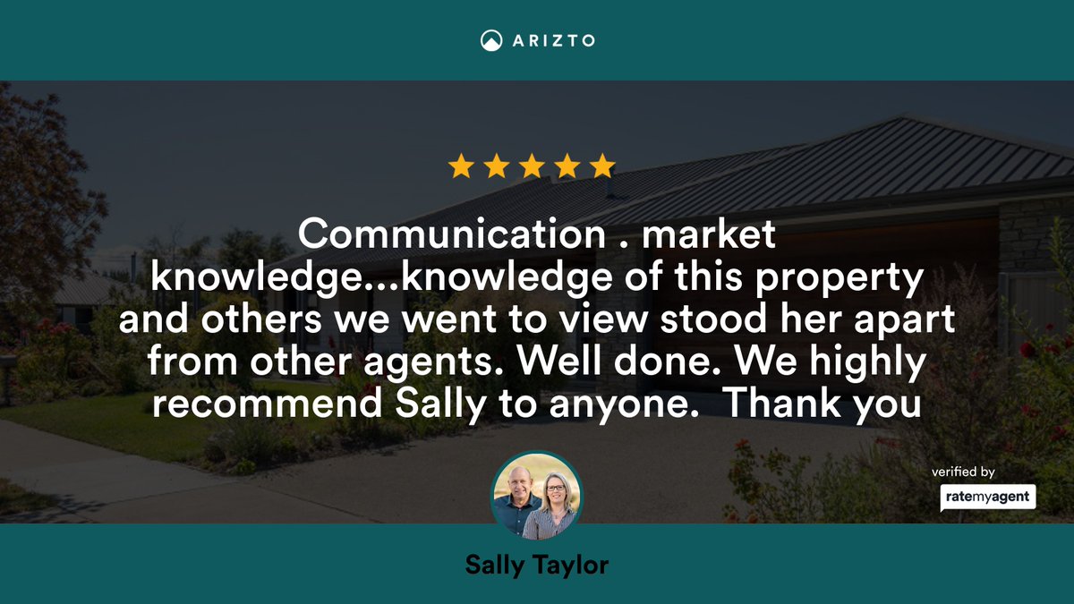 TurfusandTaylor's tweet photo. My latest RateMyAgent review in Alexandra.
REA 20071173
https://t.co/oU6VEIxrcg

Licensed REAA 2008

...
#ratemyagent #realestate #Arizto https://t.co/YEQ4dSY1Lw