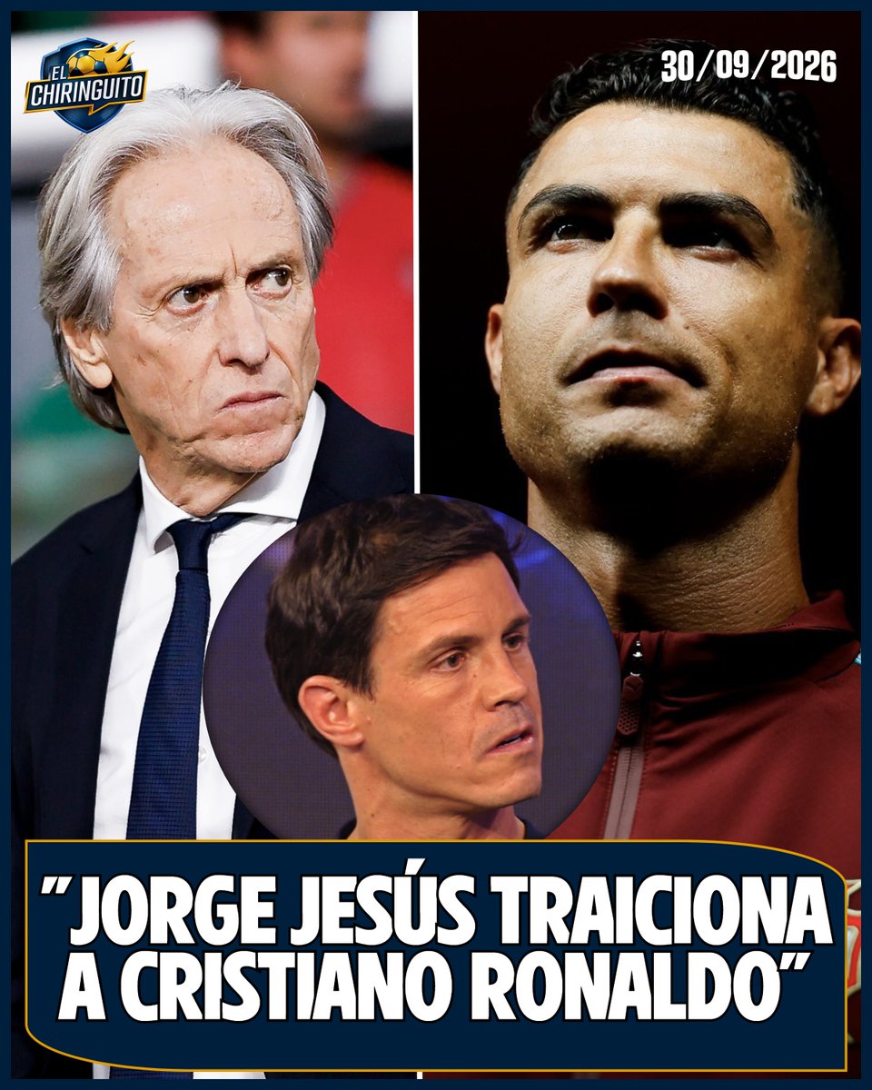 elchiringuitotv's tweet photo. 🚨 "TRAICIÓN de JORGE JESÚS a CRISTIANO".

‼️ La EXCLUSIVA de @EduAguirre7, en la portada de @elchiringuitotv. https://t.co/I7ZnKch232