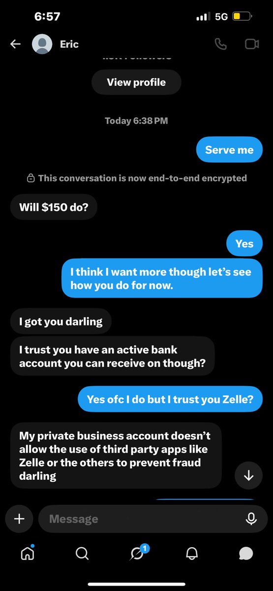 niiyix's tweet photo. @Erick10036 you’re so dumb if you think Zelle is third party it’s not even an app dummy. https://t.co/m1EoelEZbK