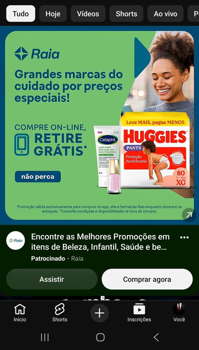 TheLukas123's tweet photo. YouTube colocando propaganda na aba de inscrições no celular, quando tu não acha que pode piorar os cara me manda uma merda dessa https://t.co/Zb40EEzXhK