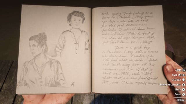 mrythur's tweet photo. i don't think Arthur had romantic feelings for Abigail, i see him projecting Eliza and Isaac onto Abigail and Jack, waiting to protect them
he was angry at John because he has something Arthur lost and didn't value it https://t.co/RM7l8CfyF7