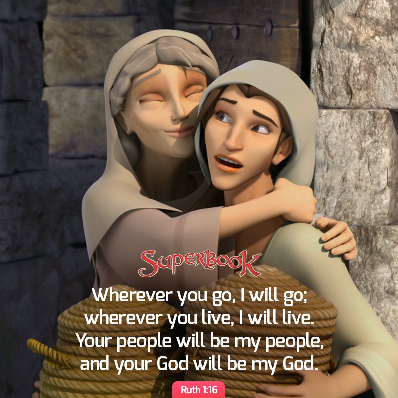 SuperbookTV's tweet photo. Ruth chose to stay with Naomi, even when she didn’t know what the future held. More than that, she chose to follow God. And as she remained faithful to Him, God led her into a new season of purpose, provision, and blessing. 🙏🏼

#StayFaithful #GodsPromises #BlessingsFromGod #DailyReminder
.
.
.
.
.
𝐒𝐔𝐏𝐄𝐑𝐁𝐎𝐎𝐊
𝐵𝑟𝑖𝑛𝑔𝑖𝑛𝑔 𝐵𝑖𝑏𝑙𝑒 𝑠𝑡𝑜𝑟𝑖𝑒𝑠 𝑎𝑛𝑑 𝐽𝑒𝑠𝑢𝑠’ 𝑙𝑜𝑣𝑒 𝑡𝑜 𝑘𝑖𝑑𝑠 𝑒𝑣𝑒𝑟𝑦𝑤ℎ𝑒𝑟𝑒
𝘚𝘦𝘳𝘪𝘦𝘴 + 𝘈𝘱𝘱 + 𝘈𝘤𝘢𝘥𝘦𝘮𝘺 + 𝘖𝘶𝘵𝘳𝘦𝘢𝘤𝘩