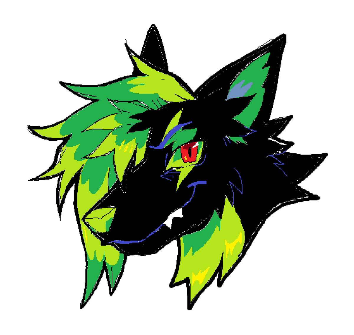 doughguts's tweet photo. I had an absolutely perfect character to make a #wolfstory version of. 
He's the real villain of the series, even evil-er than everyone else!!!! He gets every elemental power from his mad science experiments >:] https://t.co/Ts38RCNAJN