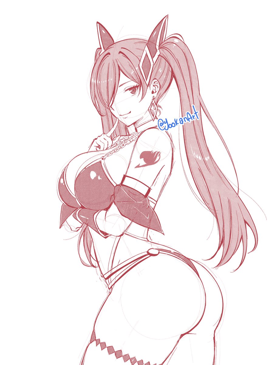 YookanArt's tweet photo. Erza claims the Celestial Armor boosts her power...
so what kind of battle is she preparing for? 🌙👀

👇Check the thread for Sp¡cy Version  
#animeart #FAIRYTAIL https://t.co/ojskanNIoi