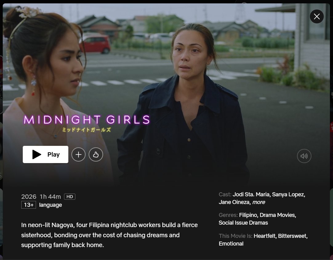 mayplottwistba's tweet photo. HAPPY MIDNIGHT GIRLS ON NETFLIX DAY! #MidnightGirls https://t.co/zarPAdGz1x