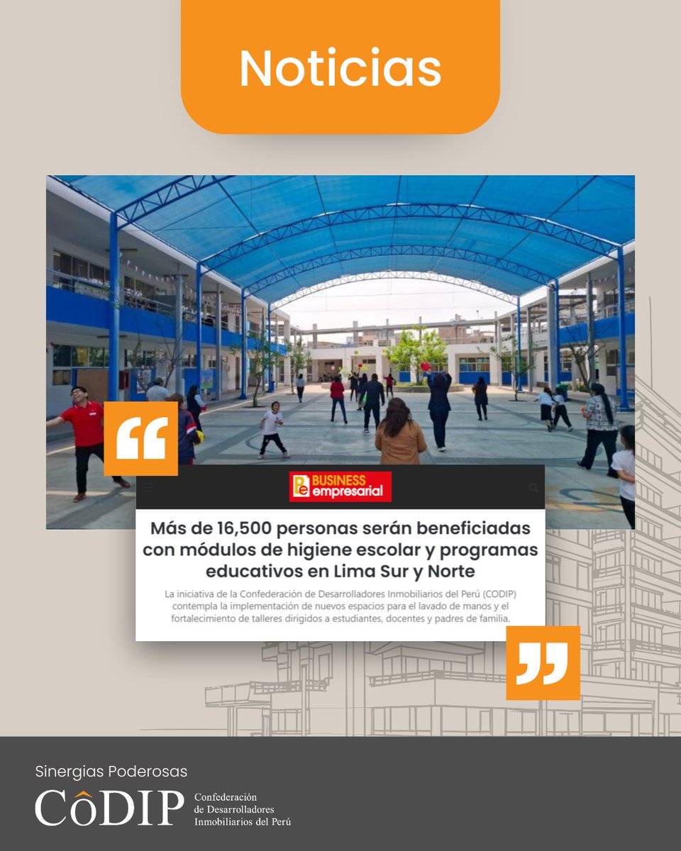 codip_pe's tweet photo. CODIP implementará módulos de higiene en Lima Sur y Norte, beneficiando a +16.500 personas.

“Los resultados obtenidos nos han demostrado que este tipo de iniciativas generan un impacto positivo y sostenible”, afirmó Ana Cecilia Gálvez, CEO de CODIP. 
Ver+ https://t.co/s4CQsm2Qko https://t.co/l4ocL0StTL