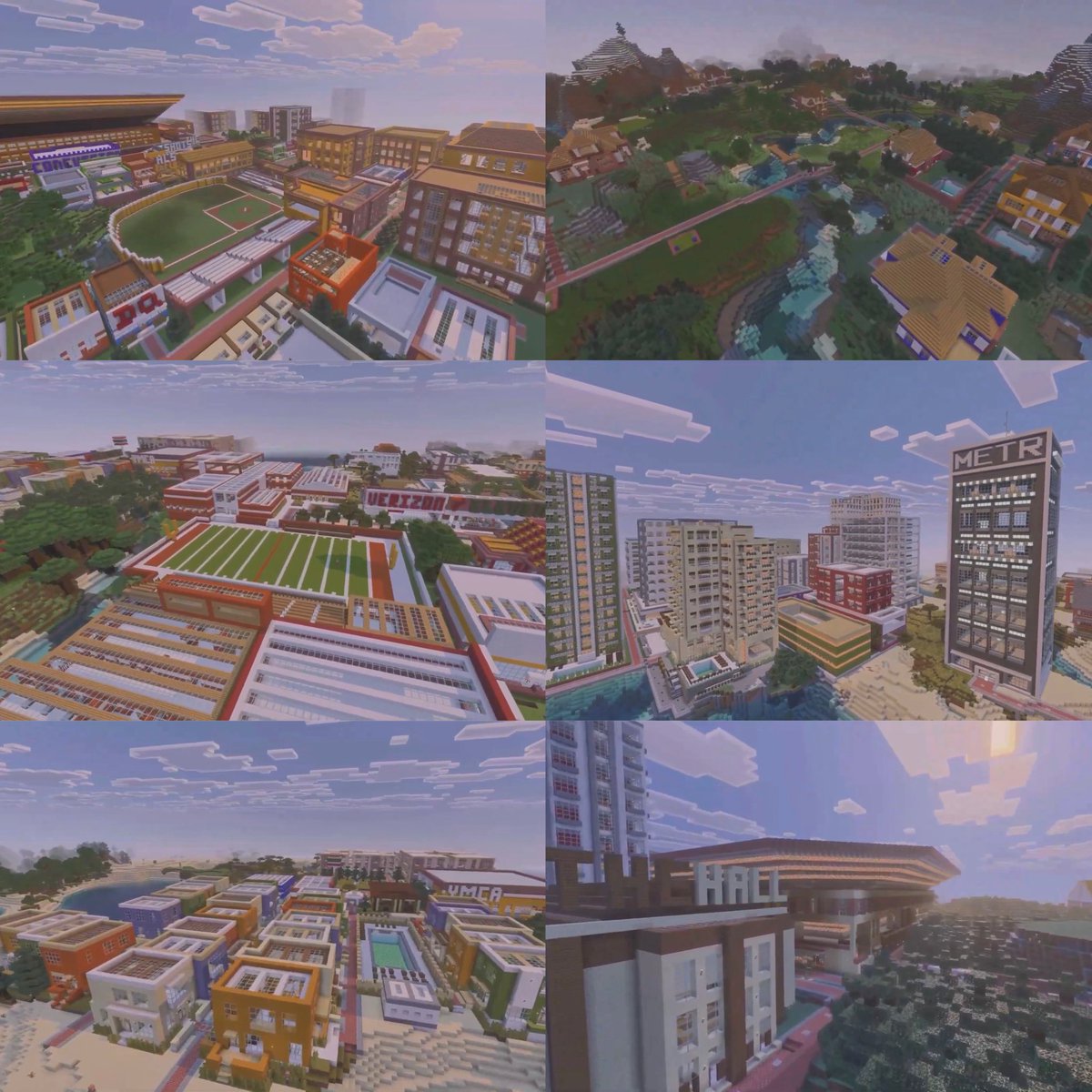 FearedBuck's tweet photo. Mike Tomlin reveals the Minecraft city he has spent 12 years building.

He released Episode 1 of a new series showcasing the city and plans to reveal more of the massive build in future episodes. https://t.co/tcWCPQj6MU