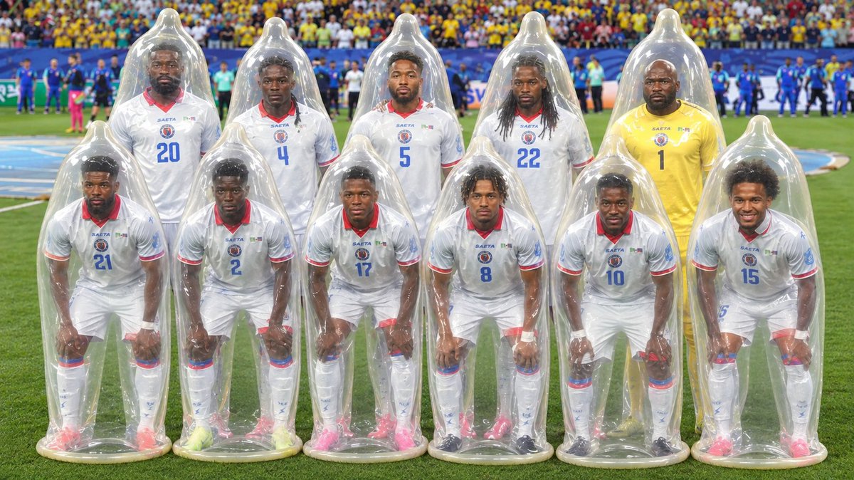 ethereumgodness's tweet photo. Haiti team is 🇭🇹🇭🇹 is prepared for tomorrow's match against the Brothel Republic 🇩🇴🇩🇴 https://t.co/uMFOTVCeQr