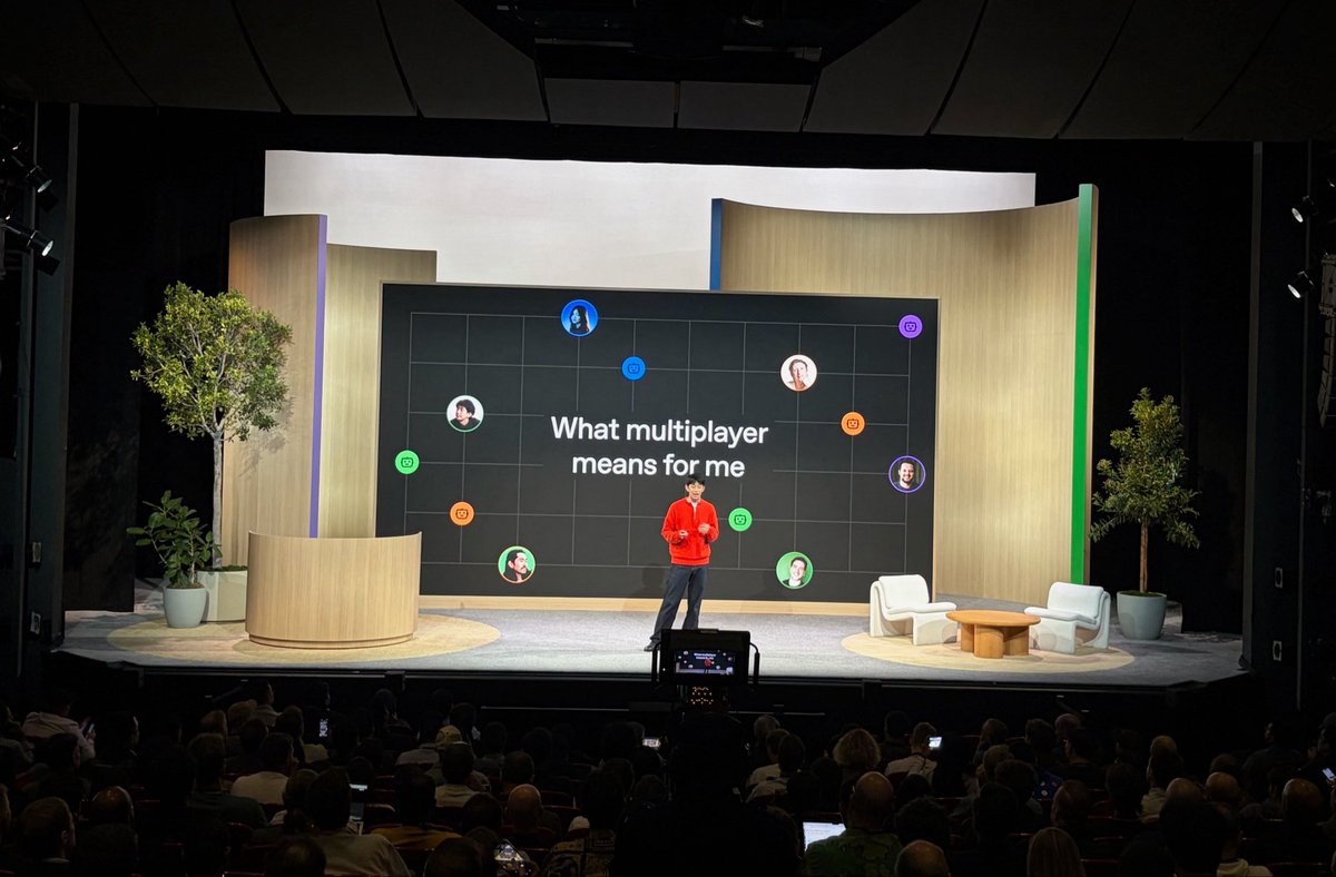 Kevin_ZhangX's tweet photo. A year ago, I was sitting in the audience at Cowell Theater, wondering if I’d ever make it to OpenAI.

Today, I was standing on that same stage.

Massive thank you to everyone who made DevDay such an incredible experience. https://t.co/rLigS6ABQ1