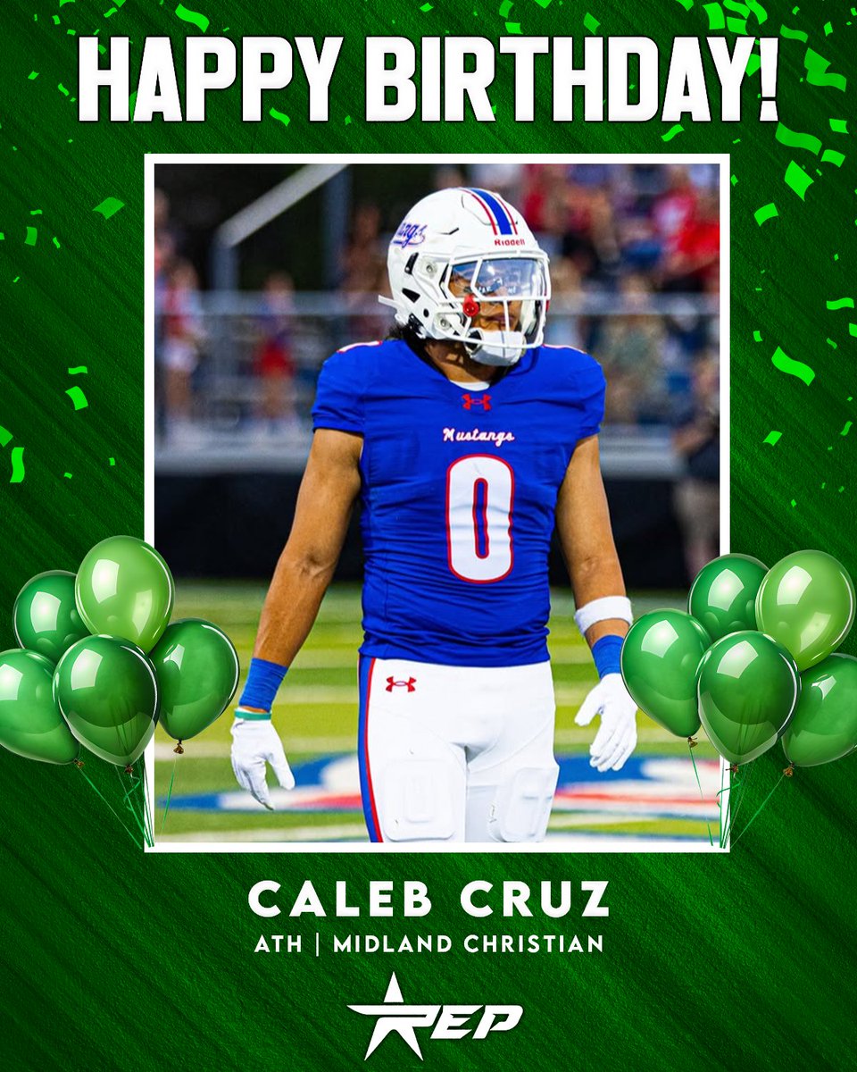 REPFootballRec's tweet photo. Happy Birthday to Caleb Cruz! 🎉🏈   

Wishing you a great day and an even better season ahead from everyone at REP Football!

#REPFootball #EveryREPMatters #FootballRecruiting https://t.co/jsKYTqTmhF
