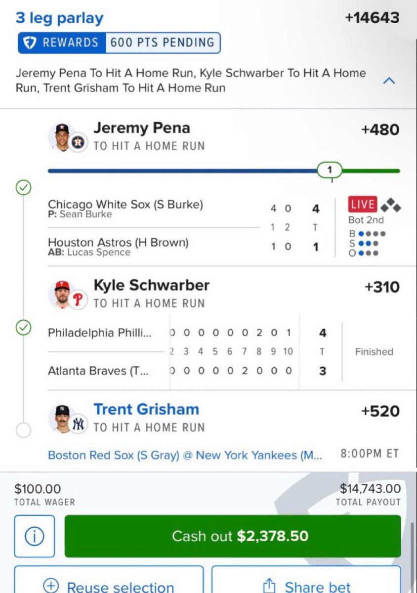 ParlayWithMia's tweet photo. $2,378.50 cash out sitting there…

 but we’re letting it ride. 🧏‍♂️
It’s almost time to BANG ‼️

➡️—>Click the Link In My Bio to Join The Chats For Daily Secured Fire🔥 Picks

#MLB⚾️|#NBA🏀|#CBB🏀|#Prizepicks🔐| #PROPS|#POTD📋#PARLAY|#NHL|#Picks |#WNBA🏀| #Summerleague @Playbook https://t.co/5eIYHzNoST