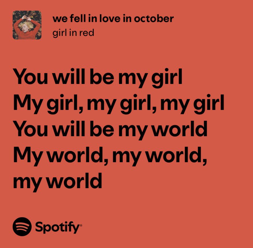 choiiii_alacta's tweet photo. รู้มั้ยทำไมเพลง we fell in love in october ถึงวนกลับมาแมสทุกปี? 🍂🎧 นอกจากทำนองอินดี้ป๊อปฟังสบายและประโยคฮิตอย่าง You will be my girl, You will be my world

แล้วหัวใจของเพลงคือ ความเหงาช่วงเปลี่ยนผ่านฤดูกาล ช่วงตุลาคมที่อากาศเริ่มเย็นลง แสงแดดส้มอุ่นๆผสมกับกลิ่นอายฤดูใบไม้ร่วง มักทำให้คนเราโหยหาความอบอุ่นโรแมนติก หรือหวนนึกถึงความทรงจำเก่าๆเพลงของ girl in red เลยกลายเป็น Soundtrack ประจำฤดูนี้โดยสมบูรณ์แบบ แค่ขึ้นอินโทรมาก็รู้ทันทีว่า. . .ตุลาคมมาถึงแล้ว 🍁✨