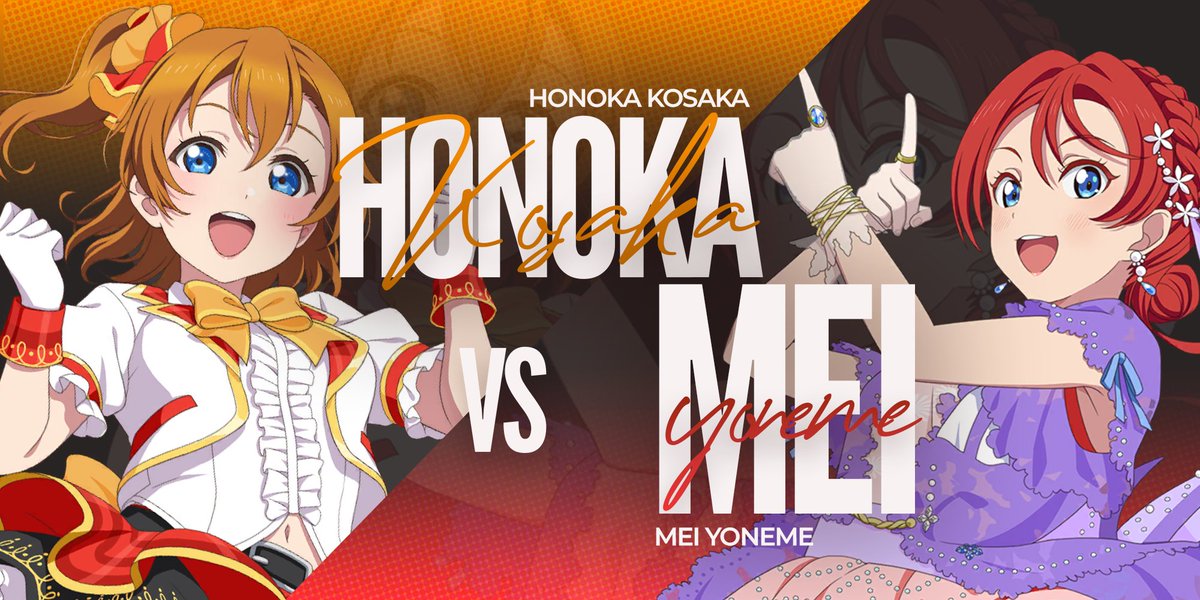 LoveLiveChamps's tweet photo. The final vote of #LoveLiveChampions Round 2 is here! Who will be the last idols to continue on in the bracket? Vote now and decide!  

https://t.co/SgL4BUXg8E https://t.co/0JwJOqsbh7