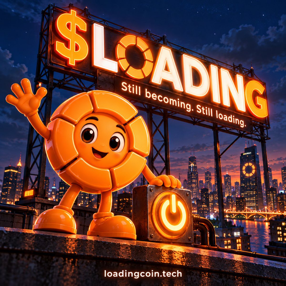 LOADINGCOIN_'s tweet photo. $LOADING is a meme coin built around one idea: progress takes time.

Our website and 99% mini game are live. Launch is planned on https://t.co/AwK5EV41Ok

Explore the project and follow @LOADINGCOIN_ for official launch updates.

https://t.co/UFV1wiZRM5⁠ 🟠 https://t.co/n4ZlJ4TgoL