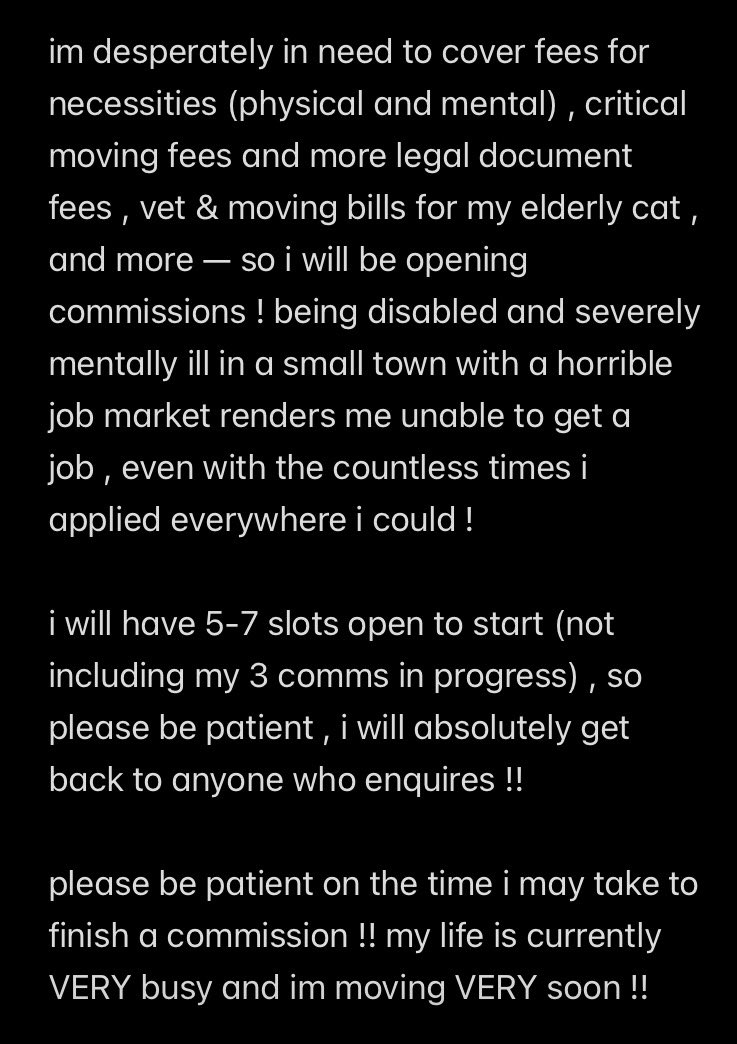 sawbutchery's tweet photo. HELLO EVERYNYAN !!!

i am opening emergency commissions !! please see the details below , and in my commission strawpage linked below ♡

( you can hold a spot for next round of comms if my slots are already filled ! )

→  https://t.co/JNSW17DAzq  !! https://t.co/fgh1w9aHej