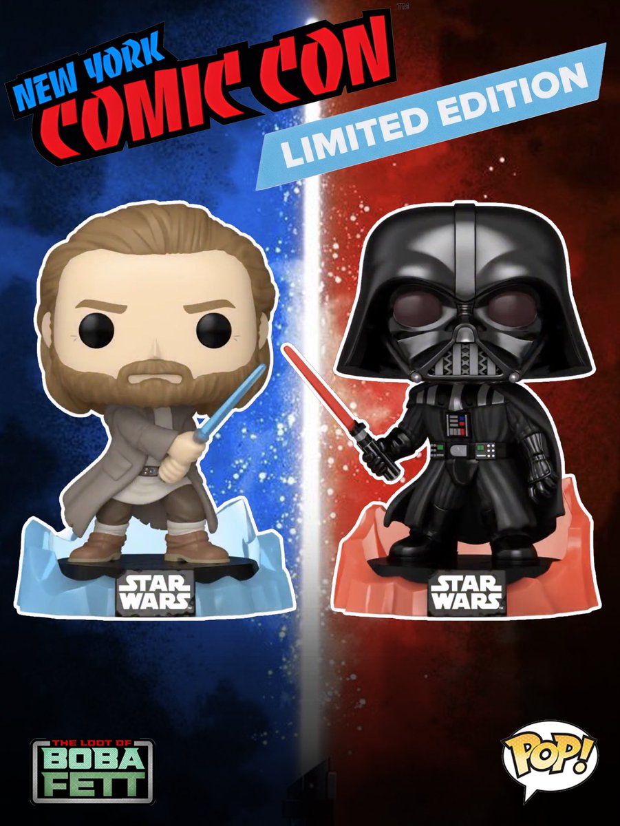 bobafettloot's tweet photo. 🔥 ¡REVELACIÓN! 🔥

Obi-Wan Kenobi y Darth Vader llegan a la colección #FunkoPop con una edición limitada a 9.500 unidades cada uno, exclusiva de la #NYCC. 👀

Dos auténticos iconos de #StarWars que no podían faltar. ⚔️

🗞️ Fuente: @DisTrackers

#Funko #FunkoNews https://t.co/VgaI6ciVbi