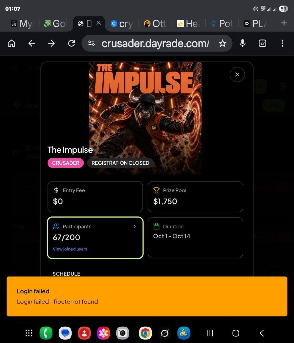 SlimeSyntax's tweet photo. @dayrade_ I decided to test you guys and after everything the stuff refuse to log me in again also I don't understand where is the trading part on your website https://t.co/iFOBkGrqAS