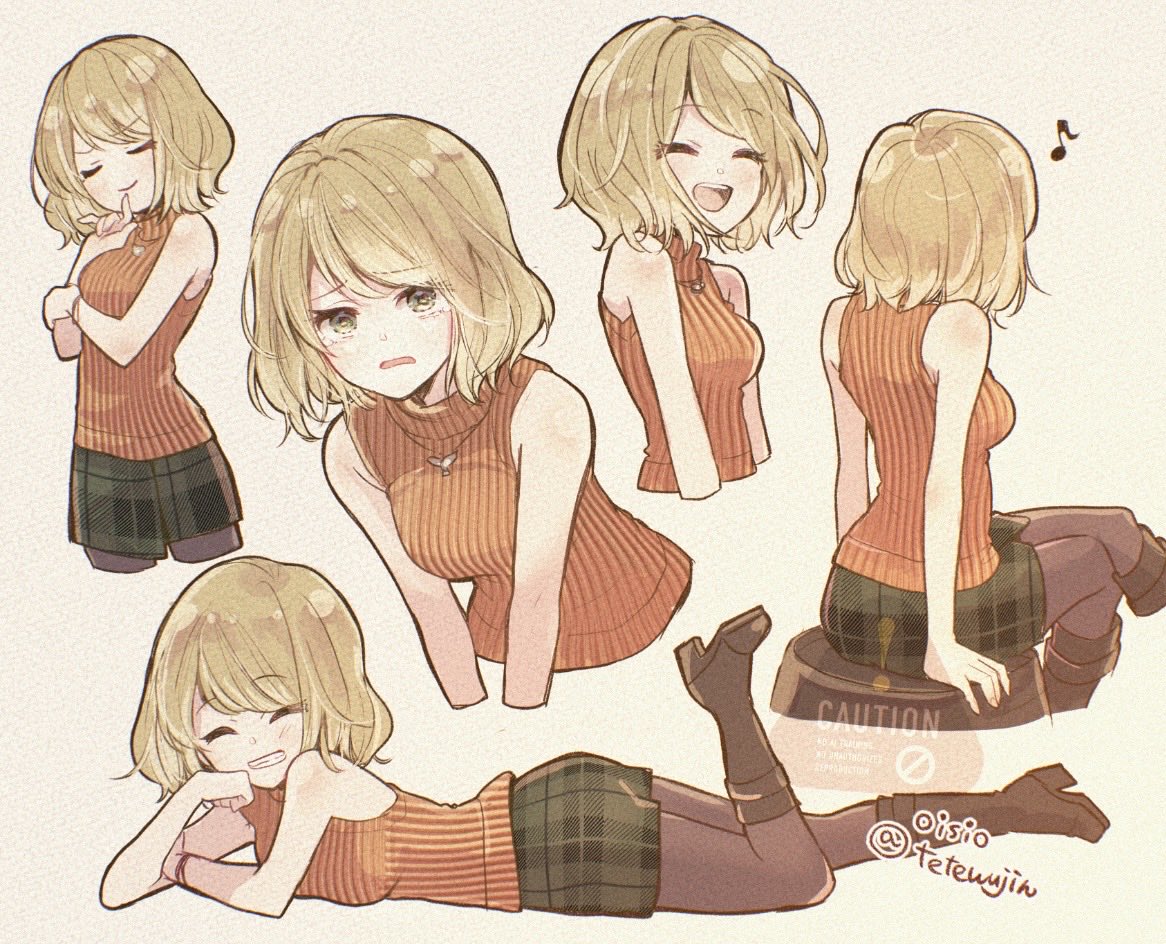 tetewujin's tweet photo. アシュリーをひたすら描くのが楽しい… https://t.co/qt70yuSTov
