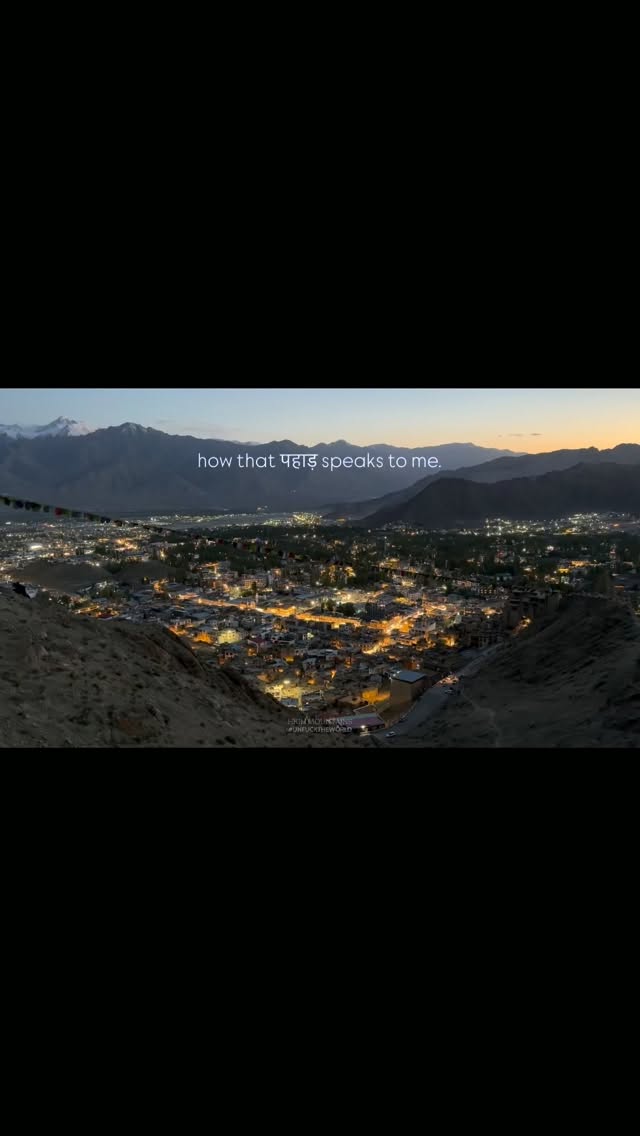 alonzodan_7tf's tweet photo. “how that पहाड़ speaks to me. ”

Some places you visit. Some places just… feel like home. Leh has a way of making everything slow down — the city lights, the quiet mountains, the cold air, and that feeling of being exactly where you’re supposed to https://t.co/9wUmQiXMXK