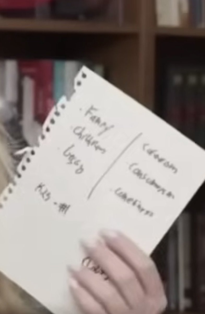 LagerthaNor's tweet photo. @RealCandaceO I keep coming back to Erika’s interview with Glen Beck and the piece of paper with a priority list written on it. she holds it up and reads it. 
She’s not mentioned on that list. Charlie also wrote “loneliness ”. https://t.co/UrEfQ3cGxy