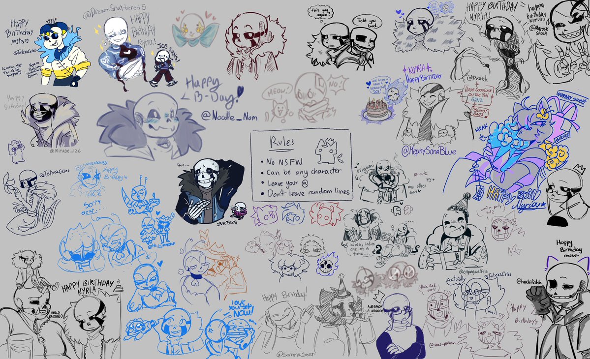 NyriaTamare's tweet photo. THANK YOU FOR JOINING MY BIRTHDAY MAGMAAAA!! 

YOU ALL ARE WONDERFUL! I SLEEP NAO

might wake up to some birthday meal mwehehehe and some more self serving drawings https://t.co/8zm8LbsdFb
