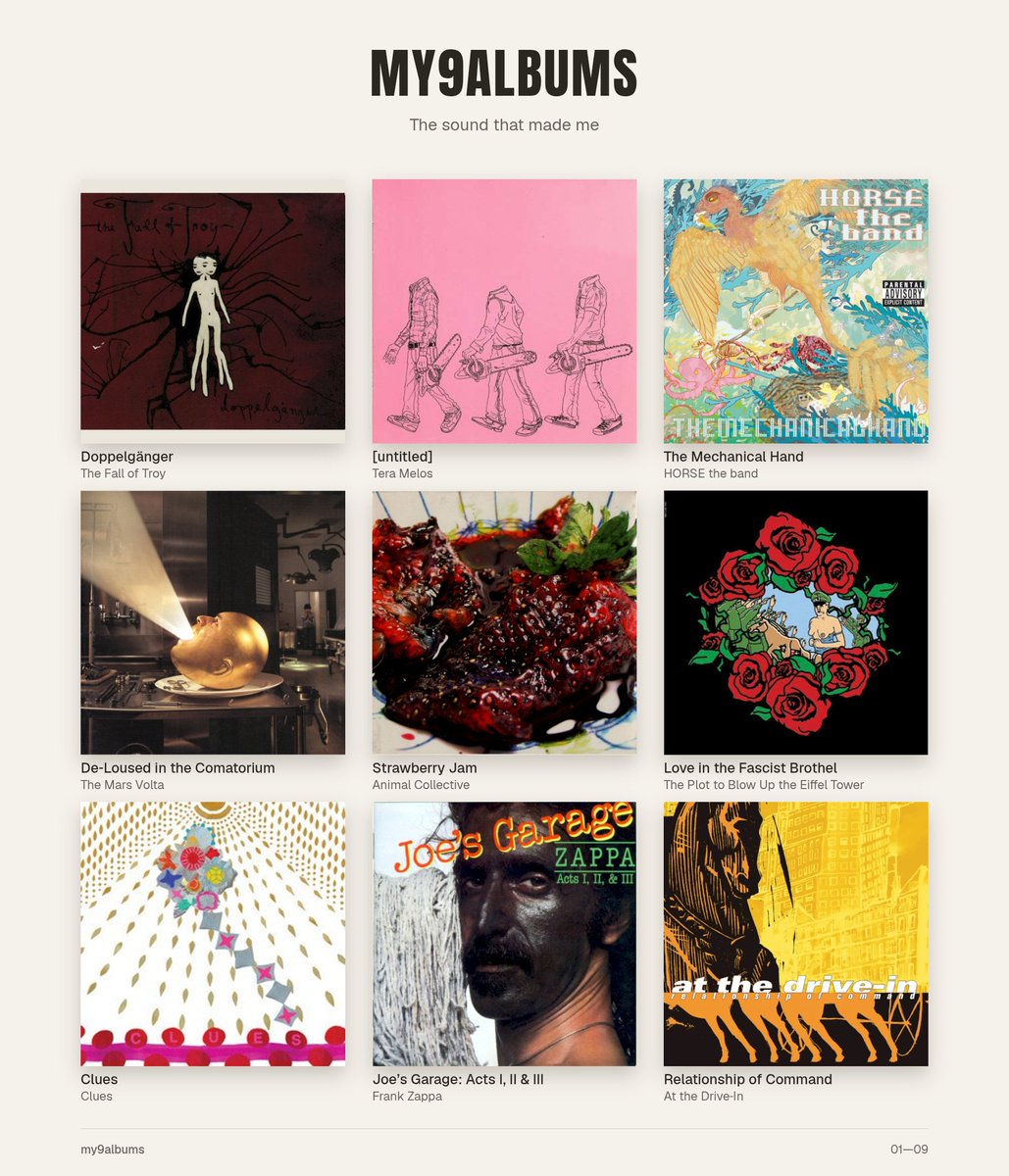 BurfSturvis's tweet photo. I also needed more space. These are the albums off the top of my head that I pretty regularly go back to. https://t.co/5jTIGMaEFn