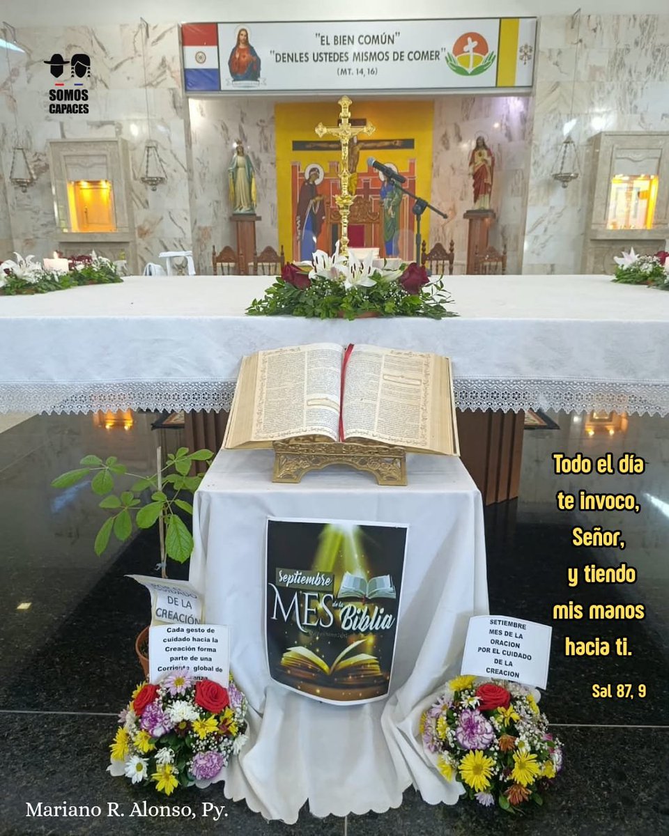 SomoscapacesSc's tweet photo. OREMOS ANTES DE DORMIR
🛐
 Salmo 87

Señor, que llegue hasta ti mi súplica.

Todo el día te invoco, Señor, y tiendo mis manos hacia ti. ¿Harás tú maravillas por los muertos? ¿Se levantarán las sombras para darte gracias?

Señor, que llegue hasta ti mi súplica.

Somoscapaces, Py. https://t.co/CElejl9cKB