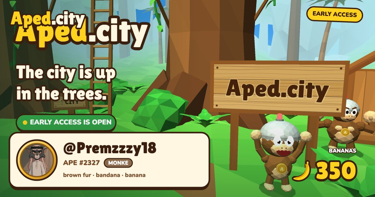 Premzzzy18's tweet photo. @ApedCity my ape is climbing into https://t.co/uy8MQ9clGA 🦍🍌 https://t.co/Ffnrmvm3Te https://t.co/n5XSxY1NO1