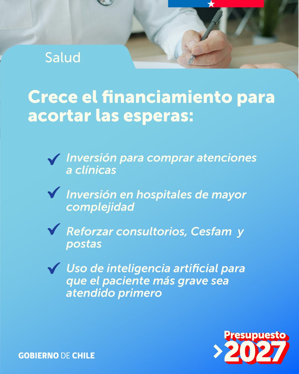 GobiernodeChile's tweet photo. #ParaVivirMejorAhora #Presupuesto2027 https://t.co/pktYTHYHLB