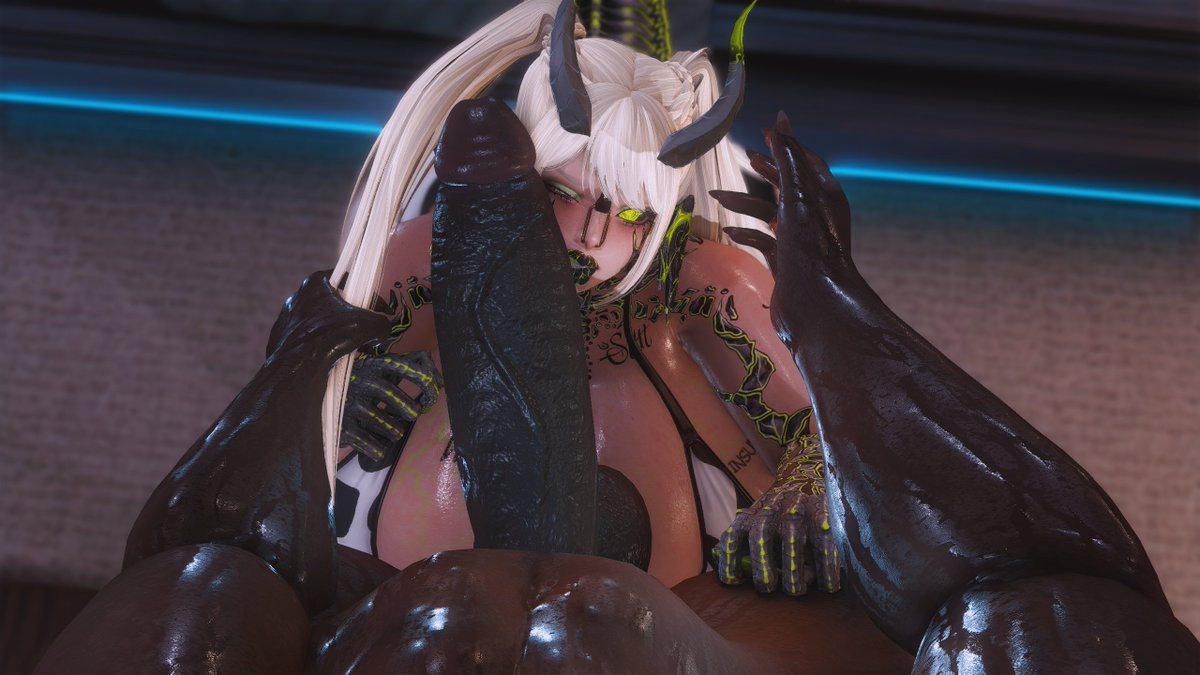 EtherLizzer's tweet photo. Putting her twintails to good use~ Also nosehook because no pornpig is complete without one~ https://t.co/fguhgzzvQ2