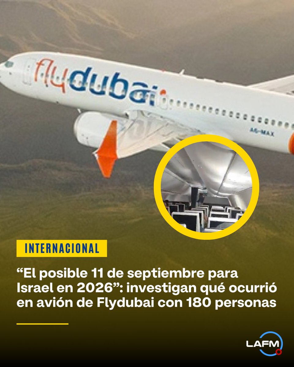 lafm's tweet photo. #Internacional |🟡🗣️ La periodista internacional Nicole Mischel habló con #LaFM sobre las investigaciones que se adelantan sobre lo registrado en avión de Flydubai.
Los detalles de esta noticia aquí: 👉 https://t.co/iWfifMPdR4 https://t.co/02fV79TIa7