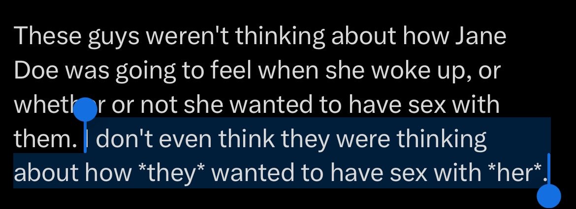 benghazi_ebooks's tweet photo. This is actually the exact logic and defense fueling the move of sex crimes becoming non-sexual and non-violent. That boys/men are acting out of low self-esteem, confusion, a confused mental space they don’t mean. They weren’t trying to do sexually violent things on purpose! https://t.co/1b3MkHWiFd