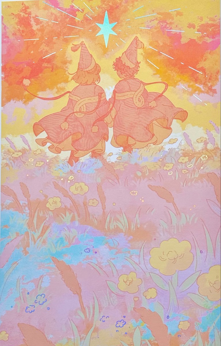 Shannanigansart's tweet photo. New arkco foil print!!! :D #arkco  #witchhatatelier https://t.co/JhKsjDI2kZ