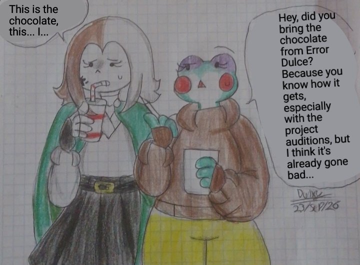 DulxyF38613's tweet photo. Sketches my cómic The Broken multiverse
My Characters Dulces versións
#undertaleaus #fandom #parati #sansaus #underverse https://t.co/e95abmDy7b