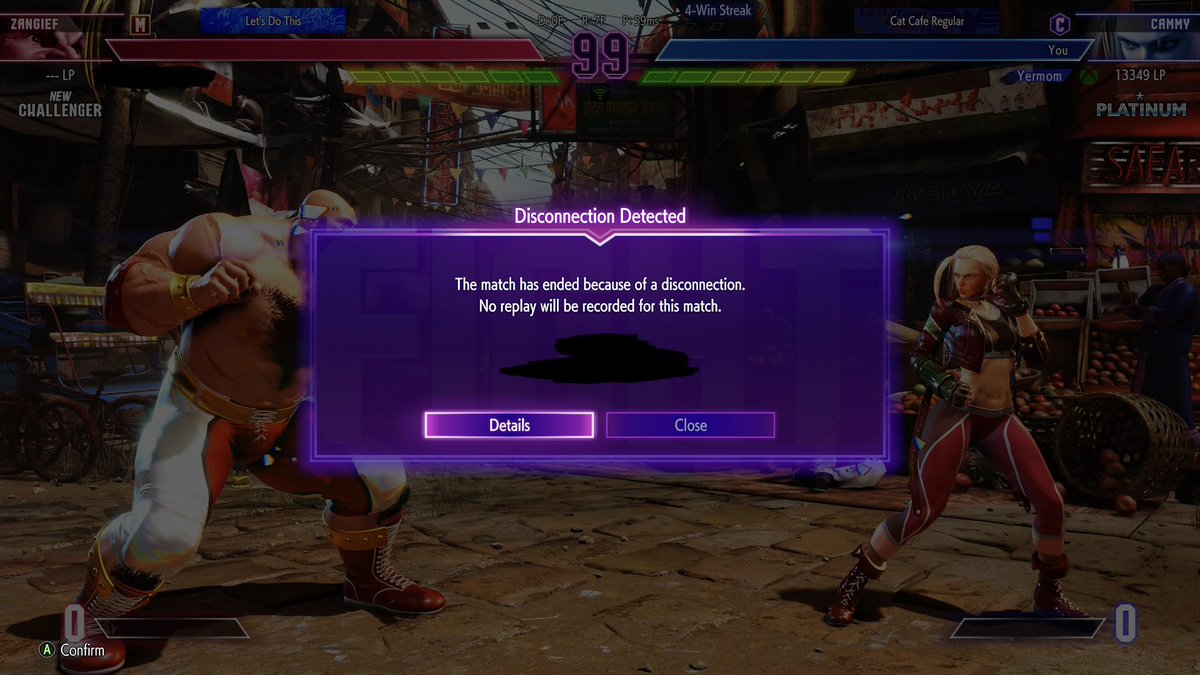 FoockZangief's tweet photo. I get it…i too sometimes dont feel like continuing against certain opponents but if your playing casual and you dont want to play anymore, just dont put in another quarter….just hit the quit button instead of loading up a new match and pulling the plug. https://t.co/mb5MAyw0Mk