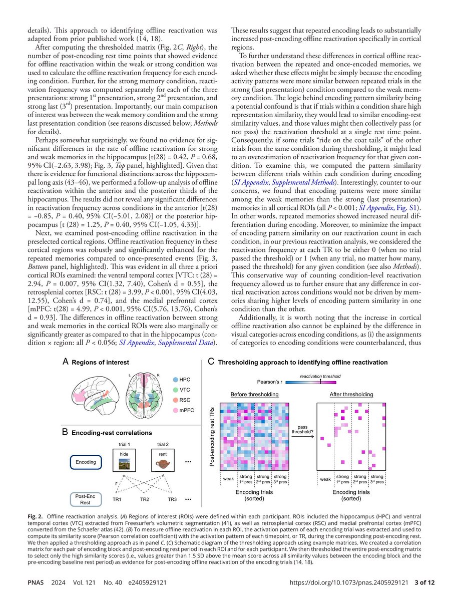 CuriousMindsHub's tweet photo. Repetition rewires the brain.
Repetition rewires the brain.
Repetition rewires the brain
Repetition rewires the brain.
Because the brain remembers what you return to.

A 2024 PNAS study found that repetition increased offline reactivation in cortical brain regions after learning. https://t.co/y5mHCtrQ4k