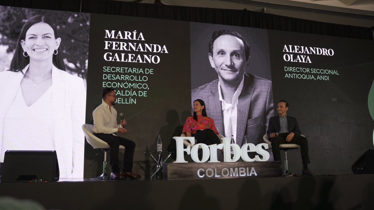 Ruta_N's tweet photo. El foro reúne conversaciones clave para Antioquia: desde la minería con el viceministro de Minas @madrinan_luis, hasta espacio para los temas internacionales que apuestan por la región, pasando por moda y mujeres que están liderando el sector empresarial. 📊

Esto es un poco del Foro Forbes Antioquia 2026. 

@forbescolombia