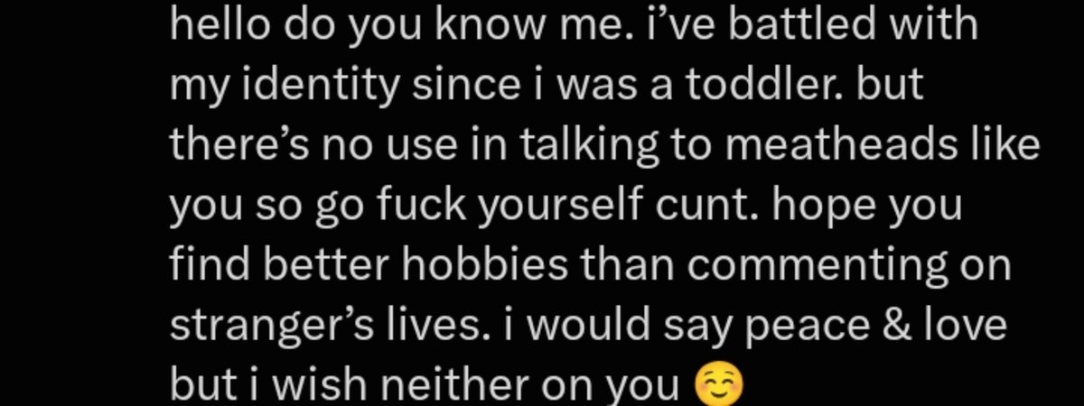 souci__'s tweet photo. If you couldn't figure yourself out for 28 years (after allegedly battling with your identity) you might be the meathead here. Or maybe the coke got to ur brain after all? https://t.co/poTfEJai4p