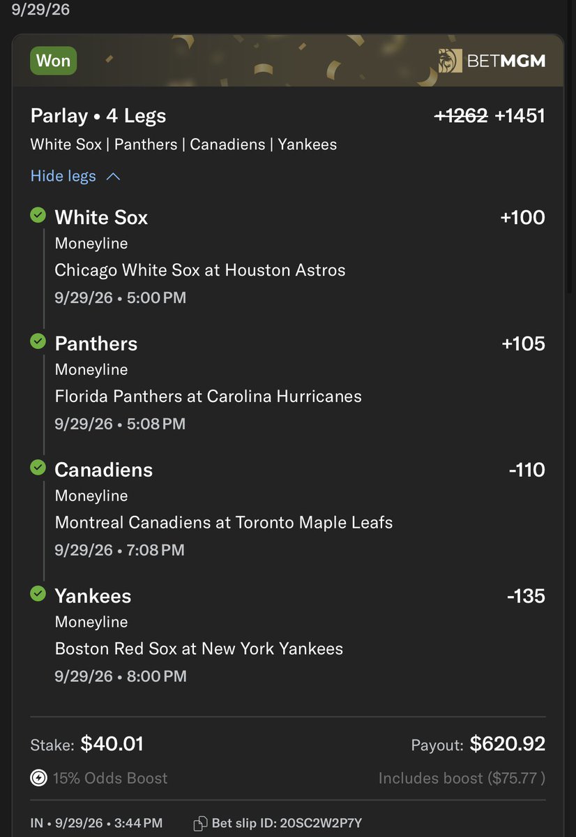 Betblueprint1's tweet photo. Forgot to post got caught up with work and sweating the whitesox! Huge hit last night to start this off!! See you soon Cleveland 😉 head over to @juice_reel to track all of our bets!

#ABL #juicereel #soxtober #mlb #Gambling𝕏 https://t.co/EfNZtUzrBK