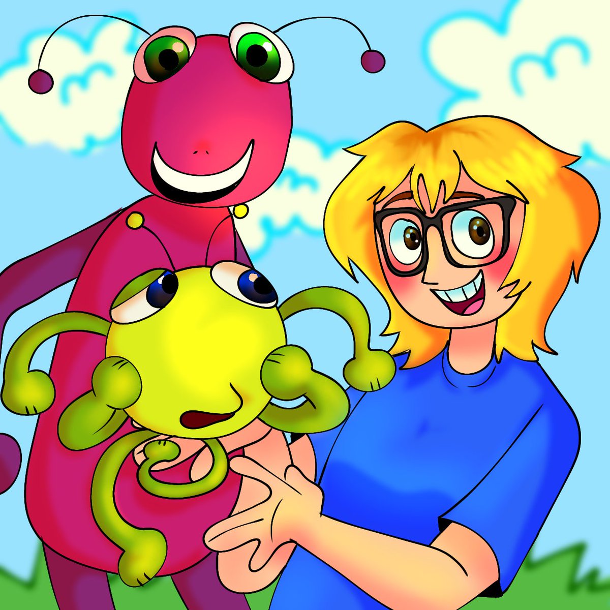 thacoolestbug's tweet photo. UNTAPPED crossover POTENTIAL GUYS. (BUGBO X FAA)

facty shares a fun spider fact with you guys!!!🌸

.
.
.
#bugbo #bensilly #factattackadventures #factyboy #bugfacts  I LOVE INSECTS🐛🐌🦋🐜🐝🪲🐞🦗🕷🪳🦂🦟🪰🪱 GO MY BUGS

#fanart #hi https://t.co/AMtSSOWLij
