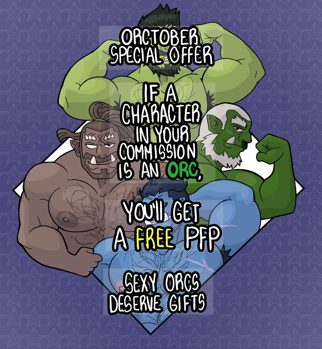 BaraBoy__'s tweet photo. COMMS OPEN!!
SPECIAL ORCTOBER!
#bara #nsfw #Commission #commissionsoopen #opencommissions #furry #furrycommision #orc #commissionart #Oc #furrybara #furrynsfw #orctober
for more info pls DM Me!!
Thnks all you guys for support me!! https://t.co/EwmQN9lKVO