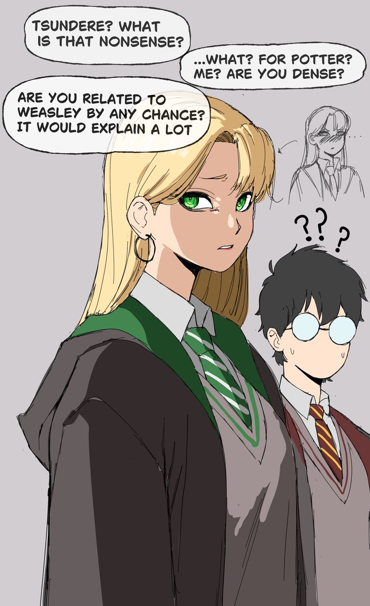 DocOctArts's tweet photo. Malfoid doesn’t know what a tsundere is https://t.co/2HX3BJFrMn