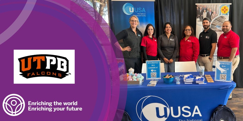 urencousa's tweet photo. 🎓 Our recruiting team had a great time meeting students at @TexasTech and @utpb!

Thanks to everyone who stopped by to learn about careers at Urenco USA and opportunities in the clean energy industry. ⚛️

#UrencoUSA #CampusRecruiting #CleanEnergy #FutureTalent https://t.co/scAnCnZfjM