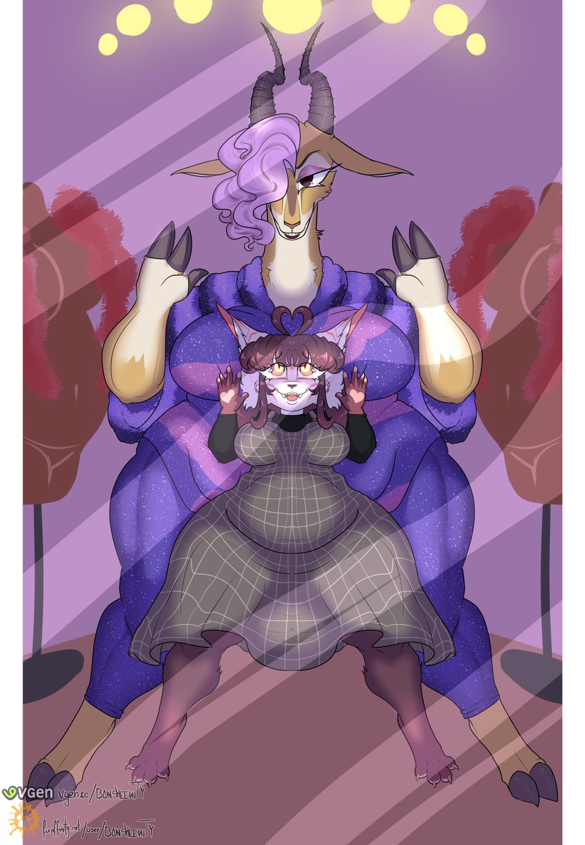 Bansheenity's tweet photo. You got the VIP Meet&amp;Greet with #Gazelle but this is how it goes..You getting one too? :3c
oldie comm 4 @AngelaDelphox !
#Zootopia #Commission #VgenComm #artistoftwitter #furry #furryart #furrycommissions #vgen #bbw #chubby #fatfur #zootopiafanart #fanartㅤㅤㅤㅤ #selfship https://t.co/24KYhR2Wyu