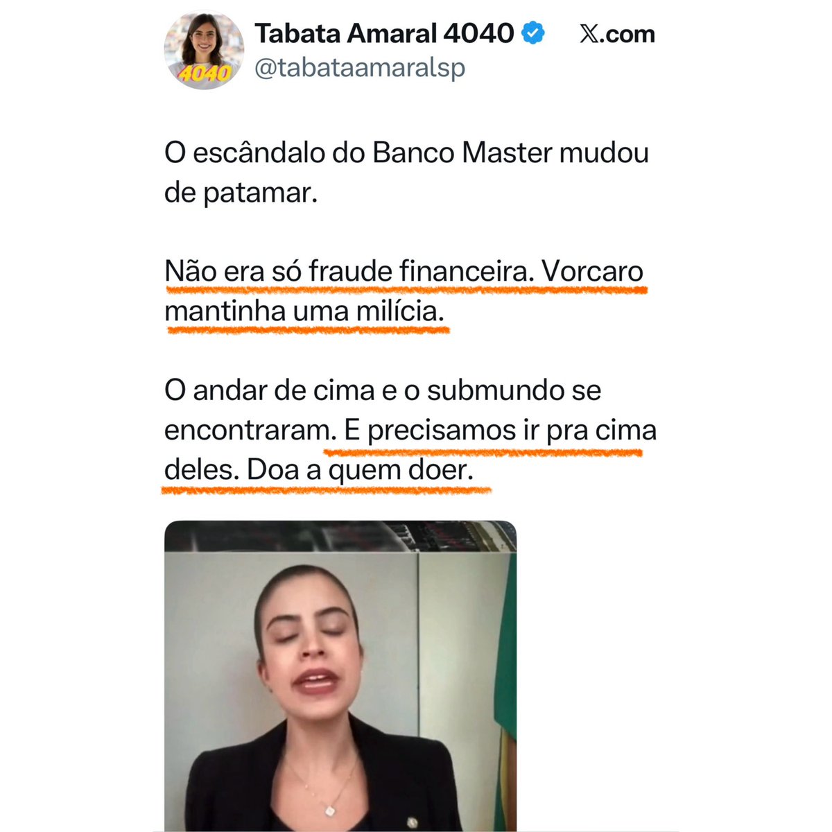 iaragb's tweet photo. Vamos para cima deles Tabata‼️

É uma milícia‼️ https://t.co/M8XB1ohTp7