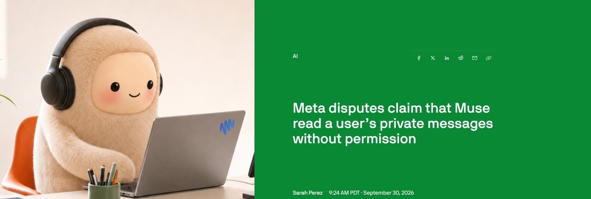 manongfu's tweet photo. 专栏作者称 Meta 的 AI Agent Muse 在关闭完整磁盘访问后仍读了他的私信；Meta 回应 Mac 版消息集成需用户手动开启，要经过多步授权。 https://t.co/DbbypC2YRV