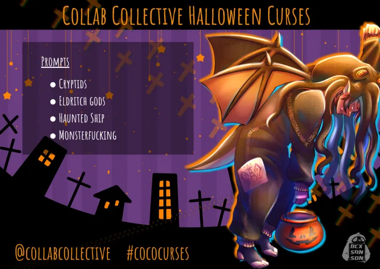 bnhacollabco's tweet photo. You haven't seen anything yet. 🤫 

Meet Cthulhu—our fiercest and strongest monster. But something has terrified him so badly, he just wants to go home. 🐙🏠  

What could have possibly broken the ultimate cosmic terror? 🥱 #BNHA #Halloween #Cococurses https://t.co/Pi7rUcSHhQ