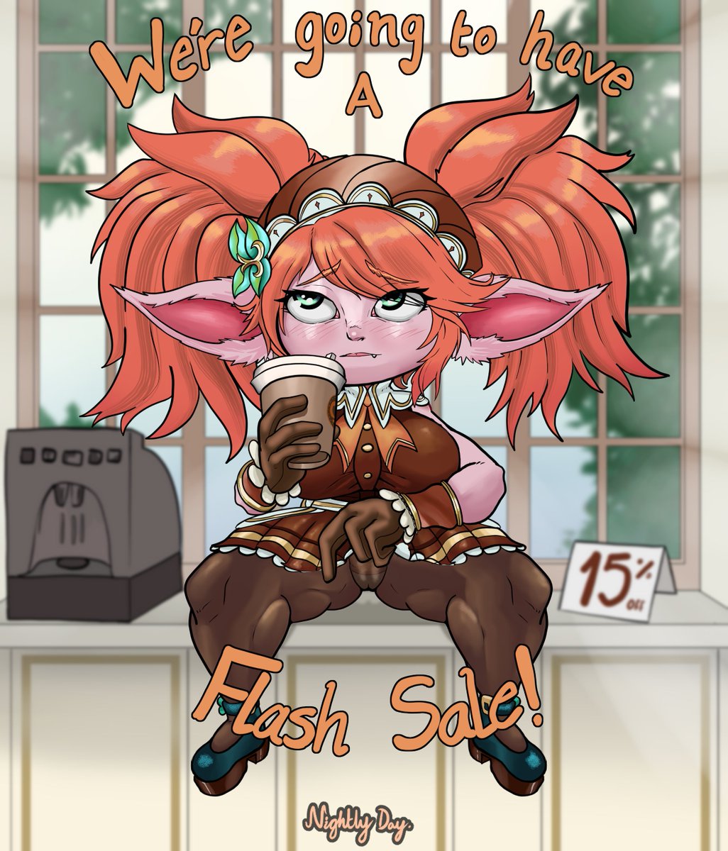 NightlyDayArt's tweet photo. Cafe Cutie Poppy 1/2

I think she nailed it promoting a sale is a fast way to get a promotion or at least I think it is :S anyway alts are on the way keep your eyes out. 👇 https://t.co/TIxohn2Zfl